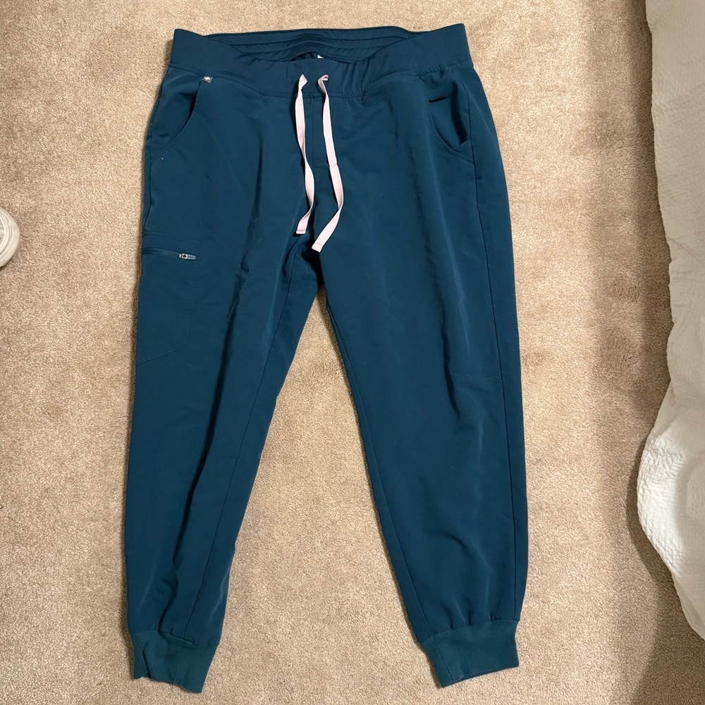 Zamora joggers in Caribbean blue